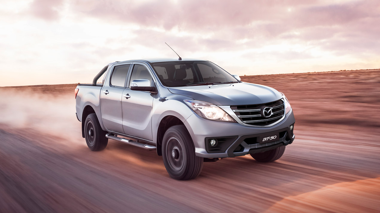 Mazda BT-50 showing the 2018 front-end update