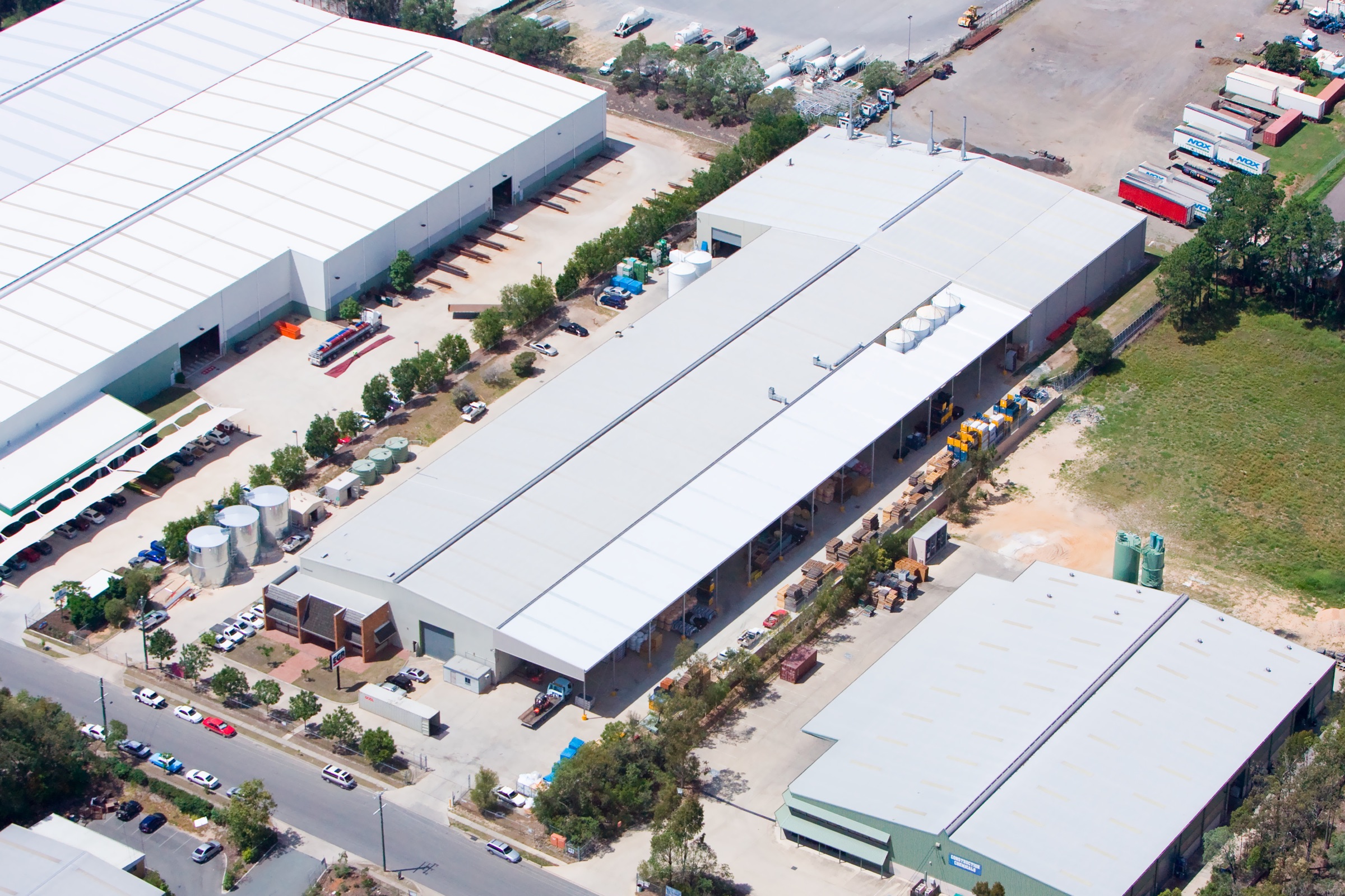Aerial view of the EGR manufacturing campus in Brisbane, Australia